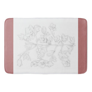 Mughal Design on a Bath Mat