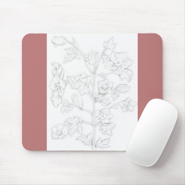 Mughal Design on a Mouse Pad (With Mouse)