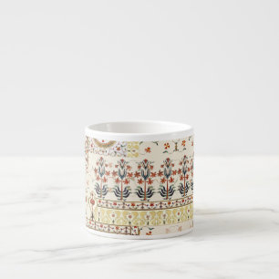 Mughal Floral Paisley: Ethnic Digital Elegance. Espresso Cup