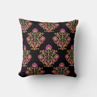 Mughal floral paisley, seamless design. cushion