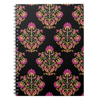 Mughal floral paisley, seamless design. notebook