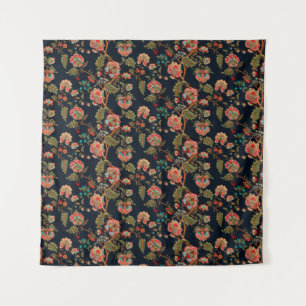 mughal motif ornament pattern multi colour backgro tapestry