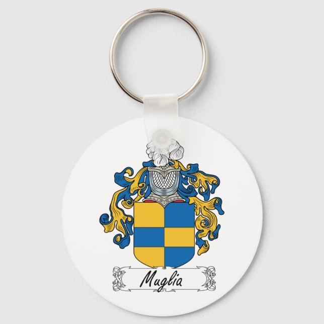 Muglia Family Crest Key Ring (Front)