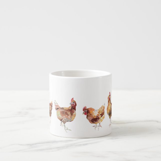 Mugs - 3 Chickens French Kitchen (Front)