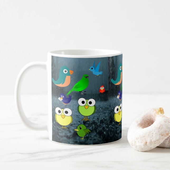 mugs birds (With Donut)