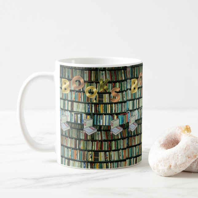 mugs book librarian (With Donut)