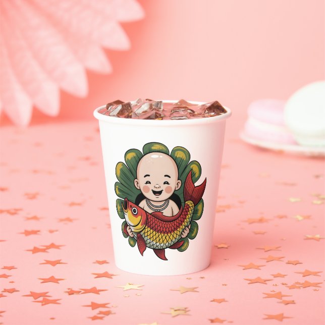 Mugs & Cups | Chloe Baby – Cute Boy with Lucky Koi (Insitu)