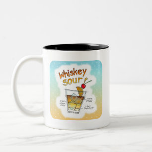 MUGS & CUPS - WHISKEY SOUR RECIPE COCKTAIL ART
