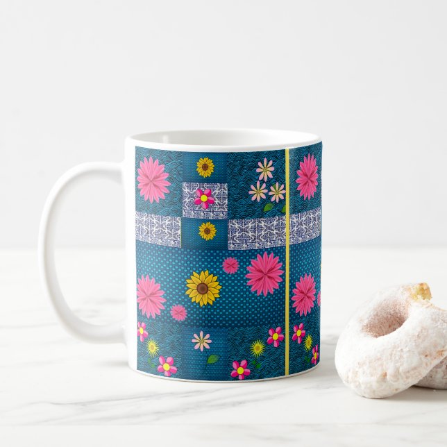 mugs floral (With Donut)