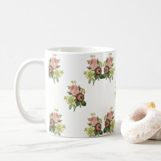 mugs flowers (With Donut)
