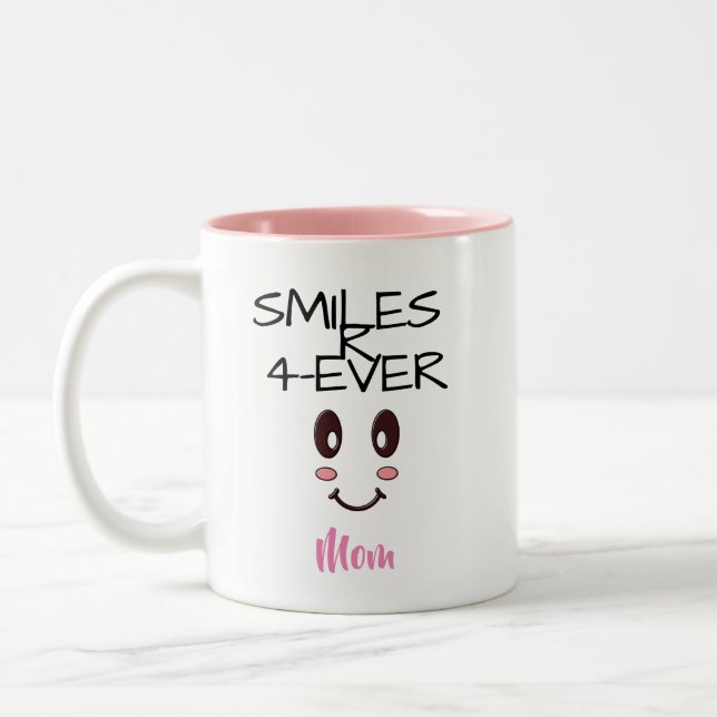 MUGS FOR MOM - SMILES R 4-EVER (PERSONALIZED) (Left)