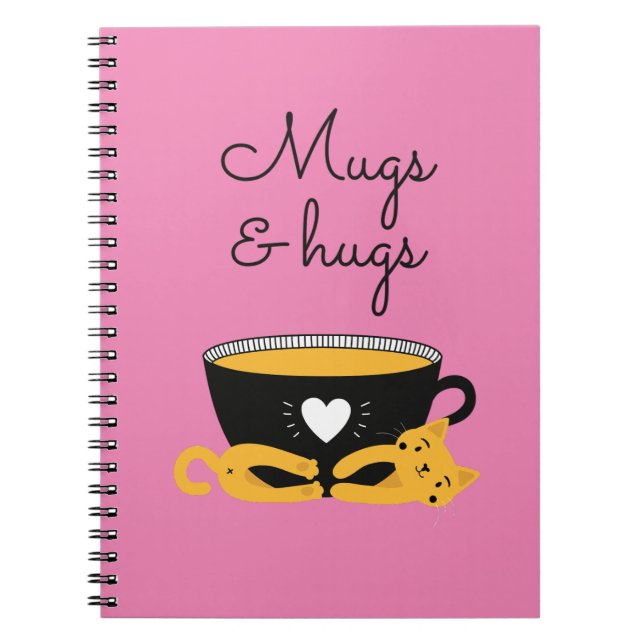 Mugs & Hugs Cat Journal (Front)