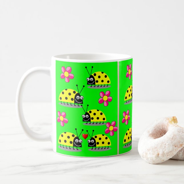 mugs ladybugs (With Donut)