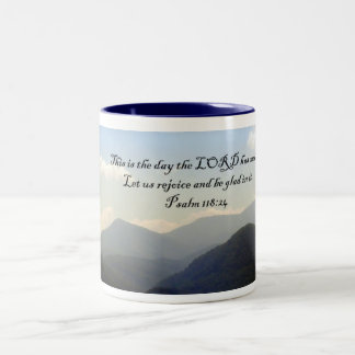 Mugs: Panoramic Smokies View Two-Tone Coffee Mug