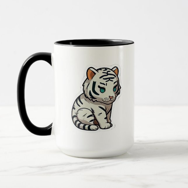 Mugs White Tiger (Left)