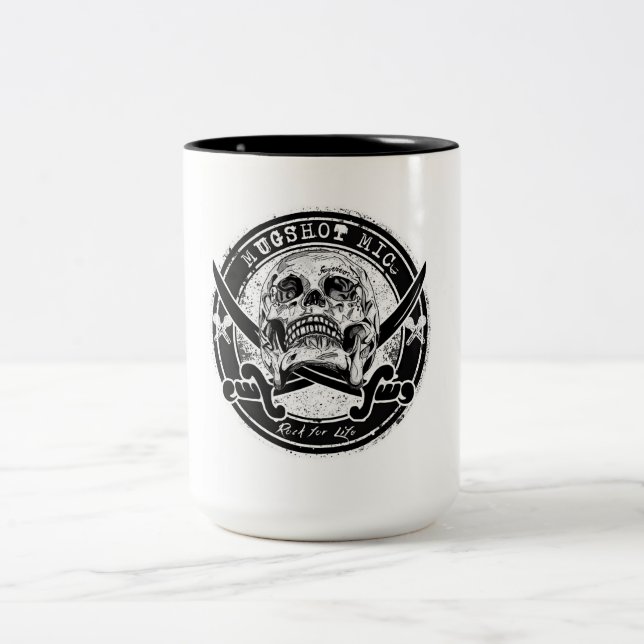 Mugshot Mic two-tone mug (Center)