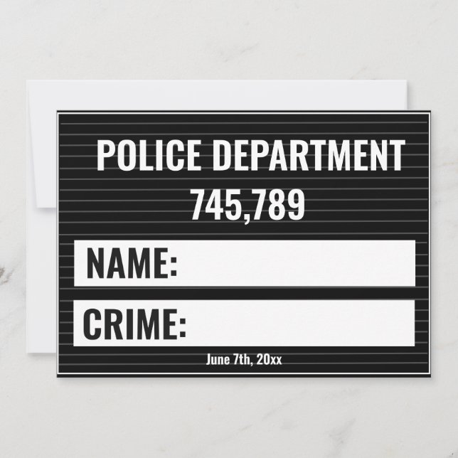 Mugshot signboard generator template (Front)