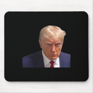 Mugshot Trump 1st Picture Donald Prison Mug Shot C Mouse Pad