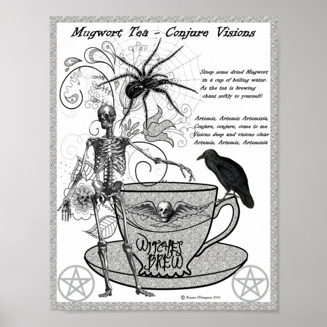 MUGWORT TEA  to Conjure Visions Poster (Front)