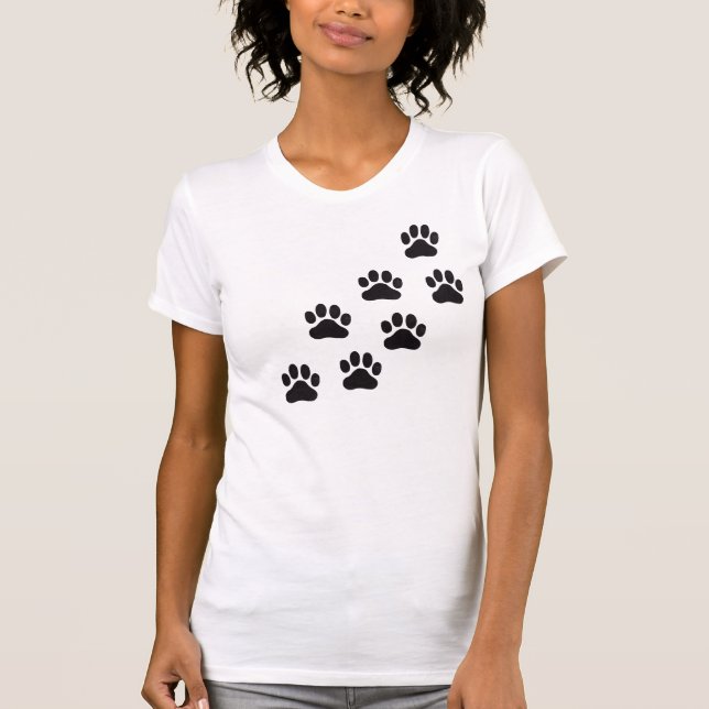 Muiltiple paw prints T-Shirt (Front)