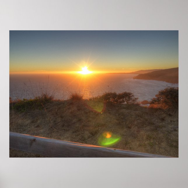 Muir Beach Sunset Poster (Front)