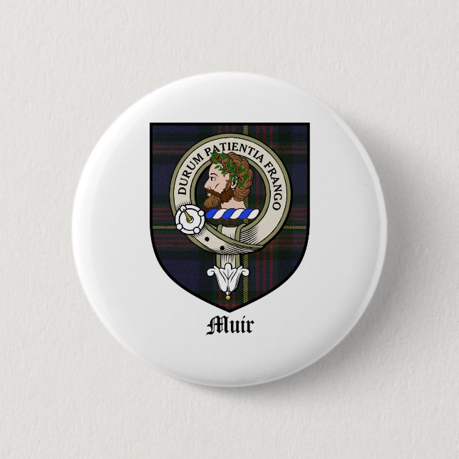 Muir Clan Crest Badge Tartan (Front)