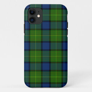 Muir Moore tartan green blue plaid Case-Mate iPhone Case