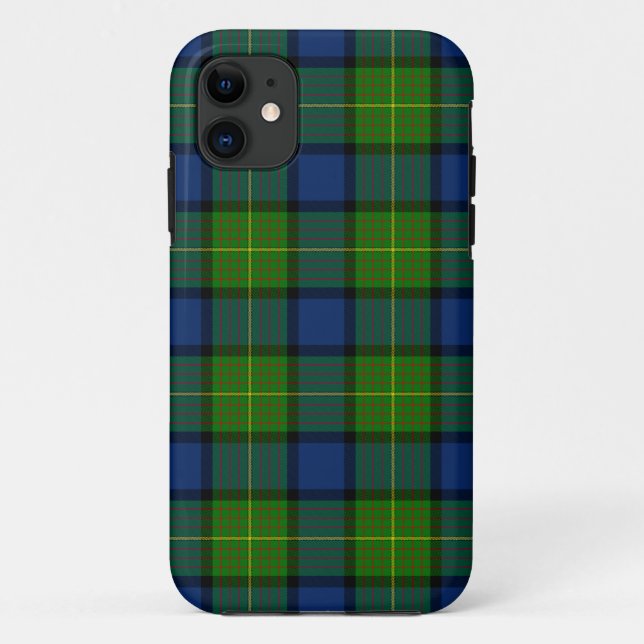 Muir Moore tartan green blue plaid Case-Mate iPhone Case (Back)