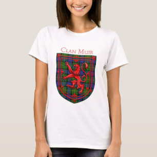 Muir Tartan Scottish Plaid Lion Rampant T-Shirt