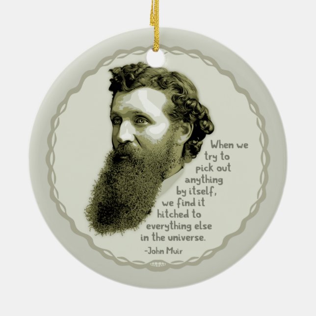 Muir Universe Ceramic Tree Decoration (Back)