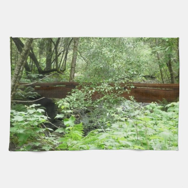 Muir Woods Bridge I Tea Towel (Horizontal)
