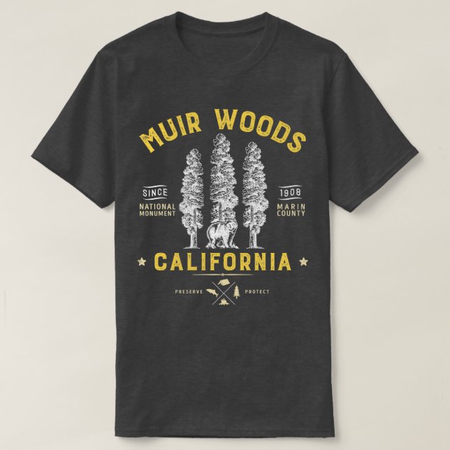 Muir Woods National Monument California Redwood Pa T-Shirt (Design Front)