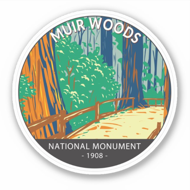 Muir Woods National Monument California Vintage (Front)