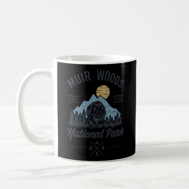 Muir Woods National Park Hiking Camg Coffee Mug (Left)