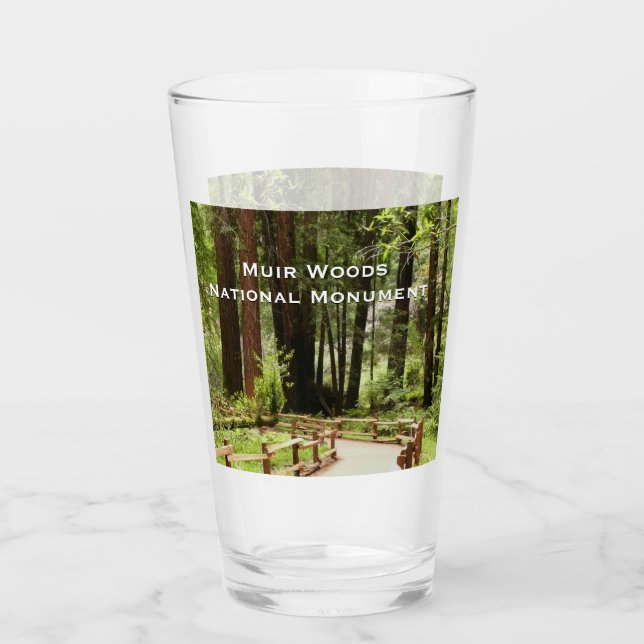 Muir Woods Path I Nature Photography Glass (Front)