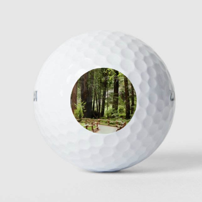 Muir Woods Path I Nature Photography Golf Balls (Front)