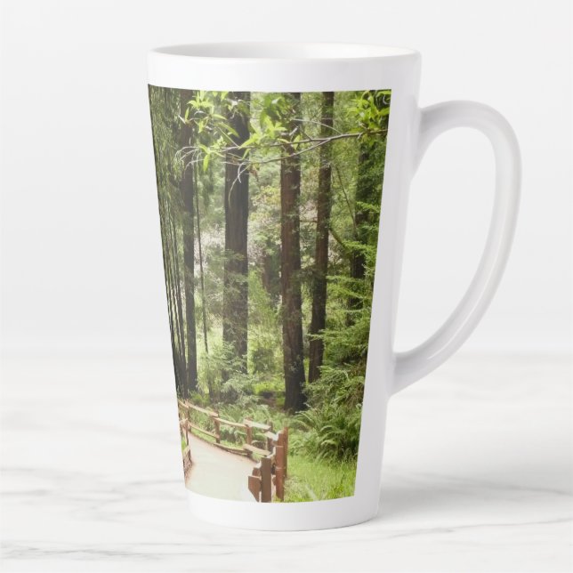 Muir Woods Path I Nature Photography Latte Mug (Right)