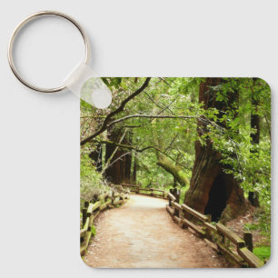 Muir Woods Path II Nature Photography Key Ring