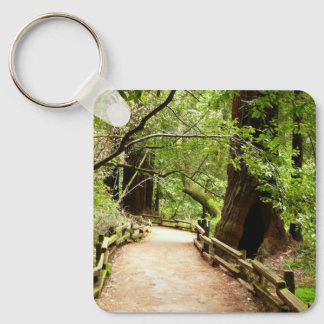 Muir Woods Path II Nature Photography Key Ring