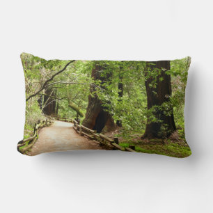 Muir Woods Path II Nature Photography Lumbar Cushion