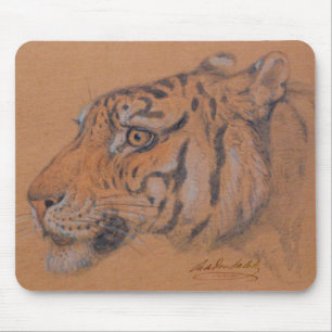 Muismat "Tigerhead" by Raden Saleh® Mouse Pad