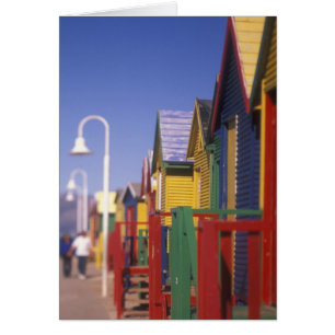 Muizenburg Bathing Boxes, near Capetown, South