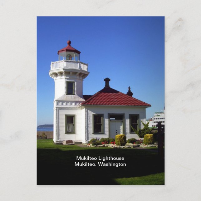 Mukilteo Lighthouse, Mukilteo, Washington Postcard (Front)