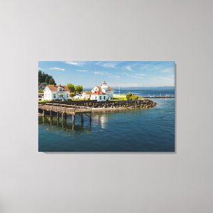 Mukilteo Lighthouse, Mukilteo, Washington, USA Canvas Print