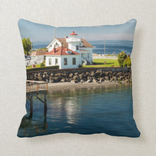 Mukilteo Lighthouse, Mukilteo, Washington, USA Cushion