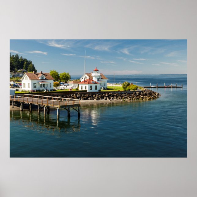 Mukilteo Lighthouse, Mukilteo, Washington, USA Poster (Front)