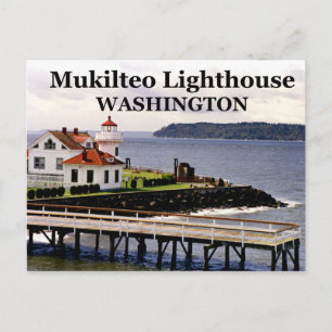 Mukilteo Lighthouse, Washington Postcard #1