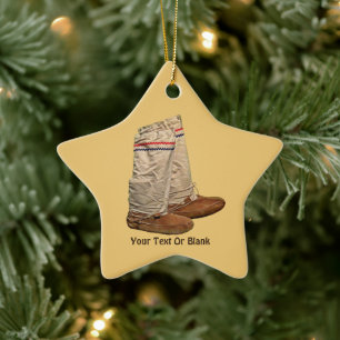Mukluks Ceramic Tree Decoration