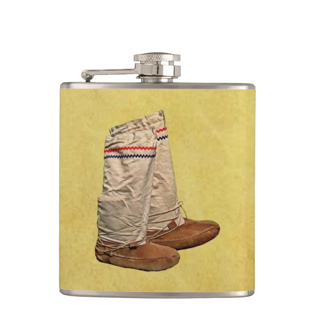 Mukluks Hip Flask (Front)