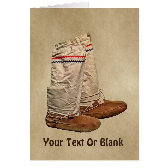 Mukluks On Old Paper (Front)